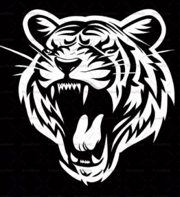 Brüllender Tiger